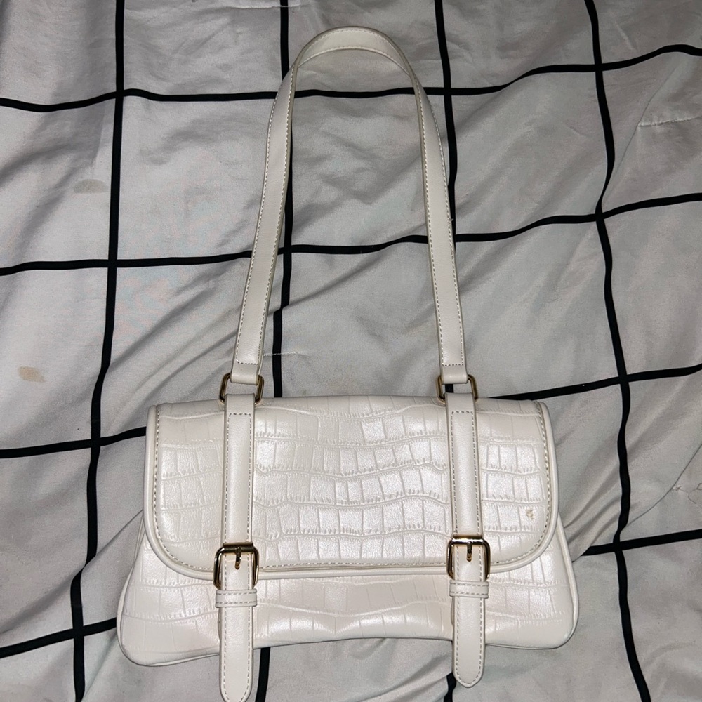 ‘croc’ leather purse